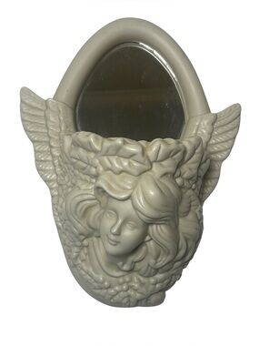 House of Lloyd "Heavenly Reflections" Angel Mirrored Wall Pocket Candle Holder
